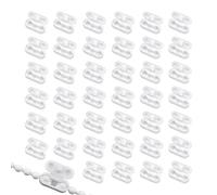 SYEYCW 40 Pièces Raccord Chainette Store, Connecteurs de Chaîne de Store Enrouleur, Clips de Connecteur de Chaîne à Billes en Plastique Blanc, Idéal pour Store Vertical, Store Enrouleur et Romain