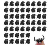 SYEYCW 50 Pièces Noir Mini Pinces à Cheveux, Épingle à Cheveux Antidérapantes, Mini Pinces à Griffes Cheveux, Petits Clips en Plastique, Pinces Accessoires de Cheveux, pour Filles et Femmes
