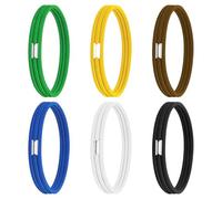 SYEYCW 6 Pièces Elastique Caoutchouc, Ceinture de Sac à Ordures de Cuisine, Élastiques en Caoutchouc Durable, Peut Maintenir les Sacs Poubelles en Place, pour Maison, Bureau, l'École, 6 Couleurs