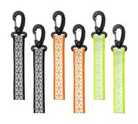 SYEYCW 6 Pièces Pendentifs Réfléchissants de Sécurité, Porte-Clés Réflecteur, Anhänger Réflecteurs, Pendentif Réfléchissant de Nuit, pour Cartable, Sac à Dos, Course à Pied, Cyclisme, Promenade