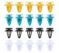 SYEYCW 60 Pièces Clips de Fixation Voiture, Clips de Fixation Voiture Plastique, Quatre Tailles Allant de 8mm à 10mm, pour Auto Voitures Panneaux de Portes, Convient à la Plupart des Véhicules