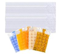 SYEYCW 60 Pièces Sacs à Glaçons, Pouvant Contenir Jusqu'à 1440 Glaçons, Auto-Scellants pour la Congélation, pour Whisky, Cocktails, Boissons, Cuisine, Barbecue, Voyages