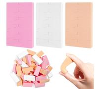 SYEYCW 72 Pièces Éponges Triangle Maquillage, Mini Eponge Maquillage de Coin, Éponges Sans Latex Éponge de Maquillage, Eponge Nail Art, pour Crème Liquide, Fond de Teint, Poudre Libre