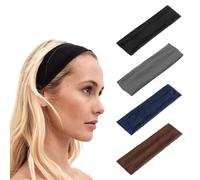 SYEYCW 8 Pièces Bandeau Femme Élastique, Bandeaux de Coton de Yoga, pour Course, Jogging, Cyclisme, Yoga, Basket-Ball, Fitness, Pilates (4 Couleurs)