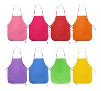 SYEYCW 8 Pièces Tablier Peinture Enfant, Tablier de Cuisine Enfant, Blouse Peinture, Imperméable Non-Tissé Tabliers, pour Classe Activités de Peinture, Travaux Manuels de Cuisine, 8 Couleurs