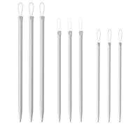 SYEYCW 9 Pièces Aiguille a Laine, Fils d'Aiguille de Crochet en Fil de Nylon oour la Couture à la Main, Aiguille à Laine pour Coudre, Aiguilles à Repriser avec Grand Chas pour Tisser la Laine