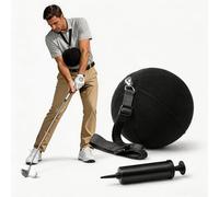 SYF-UN Lot de 2 balles d'entraînement de golf Trs Slider - Aide au golf - Synchronisation du swing - Aides et équipement d'entraînement de golf - Avec pompe