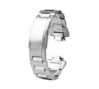 SYFCSEW Compatible avec G-SHOCK Casio GST-B400 Bracelet de montre en acier coeur gstb400 chaîne de montre en acier inoxydable en métal avec outils bracelet de montre 14 mm(Silver)