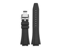SYFCSEW GA-2100 GA-2110 Bracelet de montre en caoutchouc modifié compatible avec le bracelet de montre en silicone de sport série C-asio G-SHOCK GM-5600 GA2100 GM2110(Black-silver B)