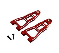 SYFDGDV pièces d'accessoires RC 1/12 RC Voiture Mises À Niveau Modification Remplacement Accessoires Pièces 2X Alliage D'aluminium Avant Arrière Bras Inférieur Fiable(Red)