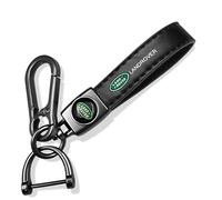 SyFednn Porte-clés Cuir Véritable Compatible avec Defender, Range Rover & Sport, Discovery, Velar/Evoque Porte Clef, Porte Clé Voiture Personnalisable Court