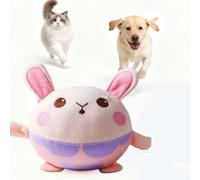 SYFFWZH Interactive Dog Toys, 2025 Upgrade Active Moving Pet Plush Toy, Moving Interactive Squeaky Toy, Pig Plush Sound Electronic Dogs Toy Pets Balls