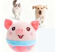SYFFWZH Interactive Dog Toys, 2025 Upgrade Active Moving Pet Plush Toy, Moving Interactive Squeaky Toy, Pig Plush Sound Electronic Dogs Toy Pets Balls