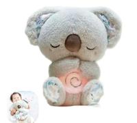 SYFFWZH Loutre Qui Respire, Koala Qui Respire pour Adulte, Doudou Qui Respire avec Musique Apaisante - Compagnon De Sommeil Doux pour Soulager L’AnxiéTé Et Favoriser L’Endormissement.