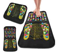 Syfinee Coussin de massage des pieds pavés d'acupuncture - Tapis de réflexologie - Massage physique acupoint - Soulagement de la douleur - Soins de santé