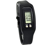 Syfinee Montre podomètre avec écran LCD - Podomètre simple - Fonctionnement facile - Pour la marche et le fitness - Bracelet numérique - Compteur de pas