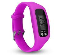 Syfinee Montre podomètre avec écran LCD - Podomètre simple - Fonctionnement facile - Pour la marche et le fitness - Bracelet numérique - Compteur de pas