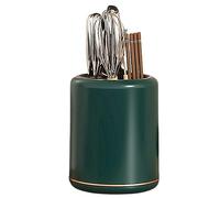 Syfunlv Bloc à Couteaux sans Couteau, Support Couteaux Rond, Rotatif à 360 °, en Plastique, de qualité supérieure, Porte-ustensiles de Cuisine, avec Base Anti-Glissement, 6.9 * 8.54in (Vert)