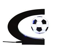 SYFUNLV Globe terrestre magnétique flottant, globe terrestre rotatif, globe flottant avec lumières LED, décoration d'intérieur, bureau, géographie, éducation, jouet pour enfants, cadeau (football)