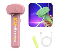 SYFUNLV Lanceur à Corde,Glow in The Dark Lasso,Lasso String Shooter pour Enfants,Hélice de Lanceur,Fidget Toy de Décompression,pour Chats Chiens Enfants Adultes (Rose)