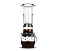 Syfunlv Petite Cafetière Portable,Méthode 3 en 1 Combinant Cafetière à Piston et Espresso avec Chambre,Piston & Filtres,Café Corsé Sans Amertume,pour Camping & Voyage (Transparent)