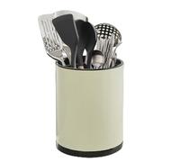 Syfunlv Récipient à ustensiles de cuisine,Panier À Couverts en Acier Inoxydable,Porte-couverts à Rotation 360°,20 x 16 cm,Organisateur D'Ustensiles pour Cuillère,Fourchette,3 Compartiments (Style 2)