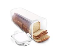 Syfunlv Récipient de Conservation du Pain,Boîte À Hermétique Transparente Avec Couvercle,Boite a Pain de mie Hermétique avec Tiroir & Couvercle,pour le Garder Frais (Blanc,Style 1)