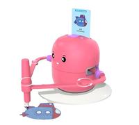 SYFUNLV Robot Dessinateur Enfant,Robot de Dessin pour L'éducation Précoce,Dessin Éducatif Interactif avec 100 Cartes,pour Enfants âgés de 5 Ans et Plus (Rose)