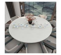 SYFXZZDS Rond Film de Protection de Table, 1,5mm D'épaisseur PVC Imperméable 3D Protection de Table for Bureau, Commode, Table À Manger, Meubles(D,Diameter-120cm)