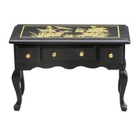 Syglawnd 1 Meuble de Maison de poupée à l'échelle 12, 1 Meuble Maison poupée à l'échelle 12, Table Victorienne Vintage avec 3 tiroirs, Table Miniature 3, 7 x, 5 x 2, 7 pour Une utilis