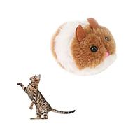 Syglawnd 1PC Liquidation Souris Jouet pour Chats, Peluche Horloge Souris Jouet interactif Blague Jouets pour Chats d'intérieur drôle Animal P