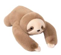 Syglawnd Animal en Peluche Paresseux, Paresseux lesté 45 cm, Oreiller en Peluche lesté Marron Mignon pour Enfants et Adultes