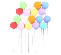 Syglawnd Ballons Miniatures en Mousse pour Maison de poupée 1/12, décoration d'aménagement paysager Miniature colorée, 18 pièces pour Un Usage Quotidien