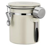 Syglawnd Boîte à café hermétique, boîte à café hermétique de 50 oz en acier inoxydable avec traqueurs de date et cuillère, récipient stockage des aliments pour grains, thé, farine, céréales, sucre