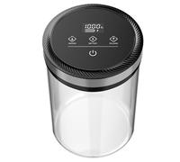 Syglawnd Boîte à café sous vide, boîte à café sous vide, récipient de stockage scelleuse automatique de 1, 6 L, pot stockage grains intelligent 33 kPa avec batterie et commande tactile pour garde-ma