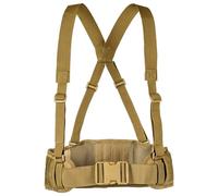 Syglawnd Ceinture de guerre, ceinture de combat avec bretelles en forme X, sangles gratuites, robuste Airsoft Combat rembourré Molle pour hommes