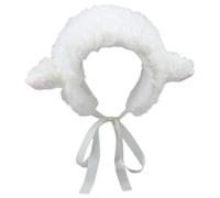 Syglawnd Chapeau de mouton, chapeau d'agneau, mouton de dessin animé mignon avec sangle, bonnet Y2k, couvre-chef d'hiver, accessoires photo cosplay, fournitures fête pour femmes, filles et enfants