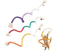 Syglawnd Corde à mâcher pour Dents de Chat, Jouets à mâcher infusés d'herbe Chat, Jouets interactifs d'intérieur pour Chaton de 27.6 Pouces pour Soins dentaires, 3 pièces