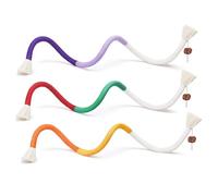 Syglawnd Cordes à mâcher pour Chat, 3 pièces, Corde à mâcher pour Dents, Jouets infusés d'herbe Chat, Jouets interactifs d'intérieur pour Chaton de 27, 6 Pouces pour Les Soins dentaires
