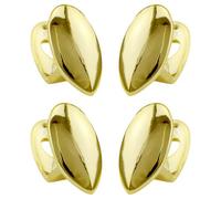 Syglawnd Dent en or, 4 pièces en or plaqué 18 carats dent de vampire unique en métal pour femmes hommes accessoire de costume cosplay