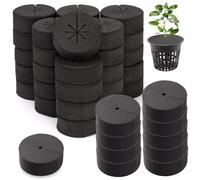 Syglawnd Éponges hydroponiques, Colliers de clonage 40 pièces, Colliers de clonage d'éponges hydroponiques EVA, 8 Rayons, Insert en Mousse Bricolage pour Pots en Filet 2 Pouces, Culture hydropon