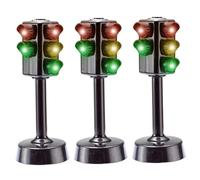 Syglawnd Jeu de lumière Rouge et Verte pour Enfants, 3 pièces de Circulation pour Enfants, Mini Jouet signalisation routière avec Son, Cadeau fête pour l'éducation précoce des Tout-Petits