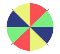 Syglawnd Jouets de Parachute pour Enfants, Parachute pour Enfants avec poignées, Arc-en-Ciel de 10 Pieds pour Jeux coopératifs en équipe Groupe Gymnastique, Jouets Jeu Multicolores pour 10 à 16 Ans