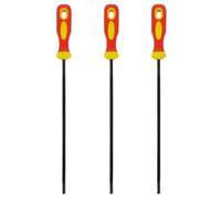 Syglawnd Lot de 3 Limes pour tronçonneuse 7/32, Lot de 3, Limes d'affûtage Rondes 7/32/5, 5 mm avec poignée en Plastique pour l'affûtage et l'entretien des scies à chaîne