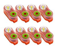 Syglawnd Lumière de Gilet de Sauvetage, Paquet 8 lumières stroboscopiques d'urgence activées par l'eau, pour la sécurité Aquatique, Orange