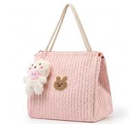 Syglawnd Sac à Couches, Sacs à Couches pour bébé, Sac brodé Lapin de capacité avec Charme Mignon, fourre-Tout de Rangement Multifonction pour biberons, lingettes et Jouets