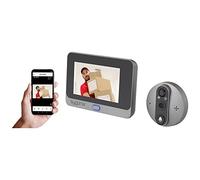 sygonix Interphone vidéo IP avec caméra Wi-FI, unité intérieure vidéo Gris