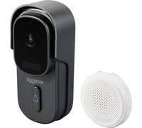 Sygonix Interphone vidéo IP Wi-Fi, radio Transmetteur bifilaire gris, blanc