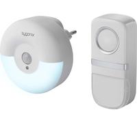 Sygonix SY-4510762 Sonnette sans fil Set complet sans pile, avec lampe clignotante, avec détecteur de mouvements, avec porte-nom