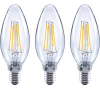 Sygonix SY-4945174 LED CEE E (A - G) E14 forme de flamme 4 W = 40 W blanc chaud (Ø x H) 35 mm x 100 mm 3 pc(s)